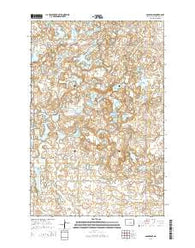 Goldwin SE North Dakota Current topographic map, 1:24000 scale, 7.5 X 7.5 Minute, Year 2014