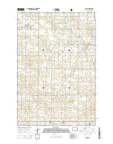 Golva North Dakota Current topographic map, 1:24000 scale, 7.5 X 7.5 Minute, Year 2014