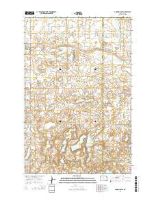 Goodrich East North Dakota Current topographic map, 1:24000 scale, 7.5 X 7.5 Minute, Year 2014