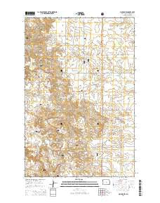 Gorham SE North Dakota Current topographic map, 1:24000 scale, 7.5 X 7.5 Minute, Year 2014