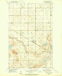 Grace City North Dakota Historical topographic map, 1:24000 scale, 7.5 X 7.5 Minute, Year 1950
