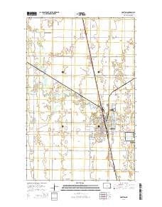 Grafton North Dakota Current topographic map, 1:24000 scale, 7.5 X 7.5 Minute, Year 2014