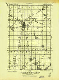 Grafton North Dakota Historical topographic map, 1:62500 scale, 15 X 15 Minute, Year 1943