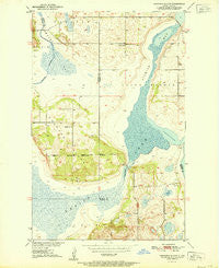Grahams Island North Dakota Historical topographic map, 1:24000 scale, 7.5 X 7.5 Minute, Year 1951