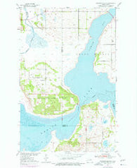 Grahams Island North Dakota Historical topographic map, 1:24000 scale, 7.5 X 7.5 Minute, Year 1951