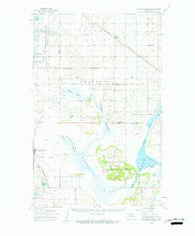 Grahams Island North Dakota Historical topographic map, 1:62500 scale, 15 X 15 Minute, Year 1950