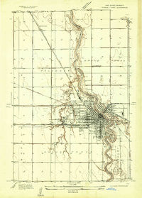 Grand Forks North Dakota Historical topographic map, 1:24000 scale, 7.5 X 7.5 Minute, Year 1934