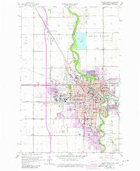Grand Forks North Dakota Historical topographic map, 1:24000 scale, 7.5 X 7.5 Minute, Year 1963
