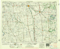 Grand Forks North Dakota Historical topographic map, 1:250000 scale, 1 X 2 Degree, Year 1956