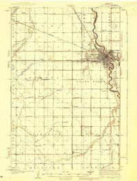Grand Forks North Dakota Historical topographic map, 1:62500 scale, 15 X 15 Minute, Year 1938