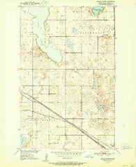 Grand Harbor North Dakota Historical topographic map, 1:24000 scale, 7.5 X 7.5 Minute, Year 1951
