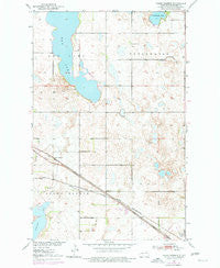 Grand Harbor North Dakota Historical topographic map, 1:24000 scale, 7.5 X 7.5 Minute, Year 1951