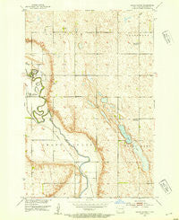 Grand Rapids North Dakota Historical topographic map, 1:24000 scale, 7.5 X 7.5 Minute, Year 1952