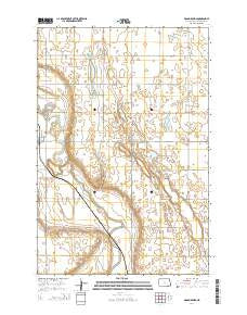 Grand Rapids North Dakota Current topographic map, 1:24000 scale, 7.5 X 7.5 Minute, Year 2014
