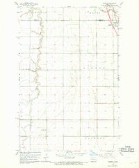 Grandin North Dakota Historical topographic map, 1:24000 scale, 7.5 X 7.5 Minute, Year 1967
