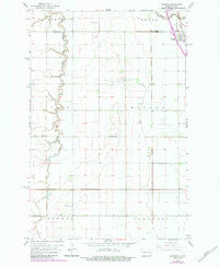 Grandin North Dakota Historical topographic map, 1:24000 scale, 7.5 X 7.5 Minute, Year 1967