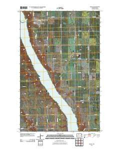 Grano North Dakota Historical topographic map, 1:24000 scale, 7.5 X 7.5 Minute, Year 2011