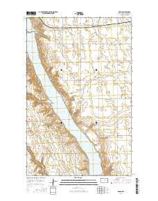 Grano North Dakota Current topographic map, 1:24000 scale, 7.5 X 7.5 Minute, Year 2014