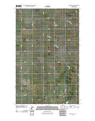 Granville NE North Dakota Historical topographic map, 1:24000 scale, 7.5 X 7.5 Minute, Year 2011