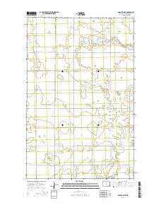 Granville NE North Dakota Current topographic map, 1:24000 scale, 7.5 X 7.5 Minute, Year 2014