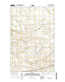 Granville SW North Dakota Current topographic map, 1:24000 scale, 7.5 X 7.5 Minute, Year 2014