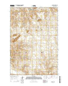 Grassna North Dakota Current topographic map, 1:24000 scale, 7.5 X 7.5 Minute, Year 2014