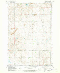 Grassna North Dakota Historical topographic map, 1:24000 scale, 7.5 X 7.5 Minute, Year 1971