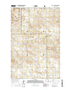 Grassy Butte SE North Dakota Current topographic map, 1:24000 scale, 7.5 X 7.5 Minute, Year 2014