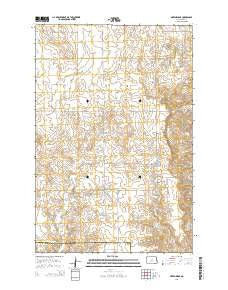 Green Ridge North Dakota Current topographic map, 1:24000 scale, 7.5 X 7.5 Minute, Year 2014