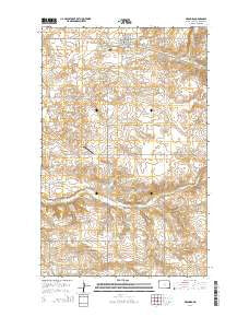 Grenora North Dakota Current topographic map, 1:24000 scale, 7.5 X 7.5 Minute, Year 2014