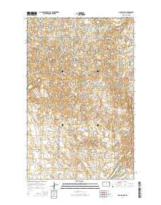 Grubb Lake North Dakota Current topographic map, 1:24000 scale, 7.5 X 7.5 Minute, Year 2014