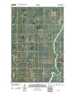 Guelph North Dakota Historical topographic map, 1:24000 scale, 7.5 X 7.5 Minute, Year 2011