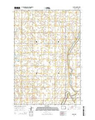Guelph North Dakota Current topographic map, 1:24000 scale, 7.5 X 7.5 Minute, Year 2014