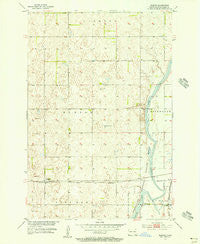 Guelph North Dakota Historical topographic map, 1:24000 scale, 7.5 X 7.5 Minute, Year 1955