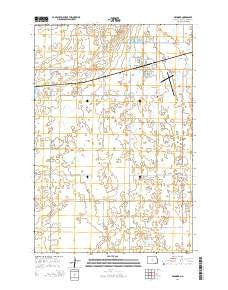 Gwinner North Dakota Current topographic map, 1:24000 scale, 7.5 X 7.5 Minute, Year 2014