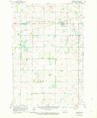 Gwinner North Dakota Historical topographic map, 1:24000 scale, 7.5 X 7.5 Minute, Year 1962