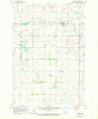Gwinner North Dakota Historical topographic map, 1:24000 scale, 7.5 X 7.5 Minute, Year 1962