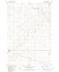 Hague North Dakota Historical topographic map, 1:24000 scale, 7.5 X 7.5 Minute, Year 1980