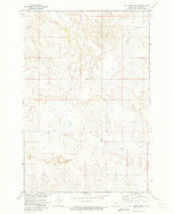 Half Timber Butte North Dakota Historical topographic map, 1:24000 scale, 7.5 X 7.5 Minute, Year 1971