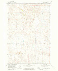 Half Timber Butte North Dakota Historical topographic map, 1:24000 scale, 7.5 X 7.5 Minute, Year 1971