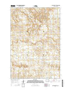 Half Timber Butte North Dakota Current topographic map, 1:24000 scale, 7.5 X 7.5 Minute, Year 2014