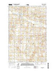 Halliday North Dakota Current topographic map, 1:24000 scale, 7.5 X 7.5 Minute, Year 2014
