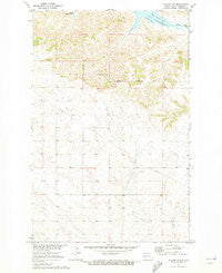 Halliday NW North Dakota Historical topographic map, 1:24000 scale, 7.5 X 7.5 Minute, Year 1970