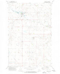 Halliday North Dakota Historical topographic map, 1:24000 scale, 7.5 X 7.5 Minute, Year 1973