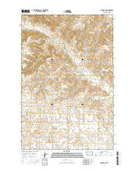 Halliday NE North Dakota Current topographic map, 1:24000 scale, 7.5 X 7.5 Minute, Year 2014
