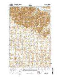 Halliday NW North Dakota Current topographic map, 1:24000 scale, 7.5 X 7.5 Minute, Year 2014