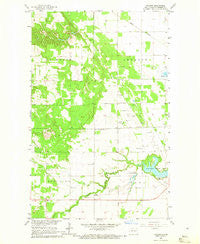 Hallson North Dakota Historical topographic map, 1:24000 scale, 7.5 X 7.5 Minute, Year 1964