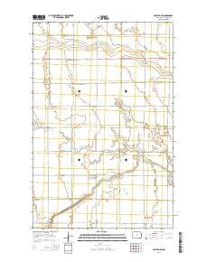 Halstad SW North Dakota Current topographic map, 1:24000 scale, 7.5 X 7.5 Minute, Year 2014
