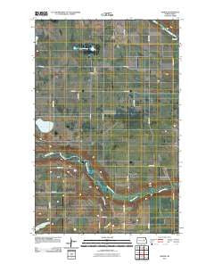 Hamar North Dakota Historical topographic map, 1:24000 scale, 7.5 X 7.5 Minute, Year 2011