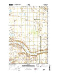 Hamar North Dakota Current topographic map, 1:24000 scale, 7.5 X 7.5 Minute, Year 2014